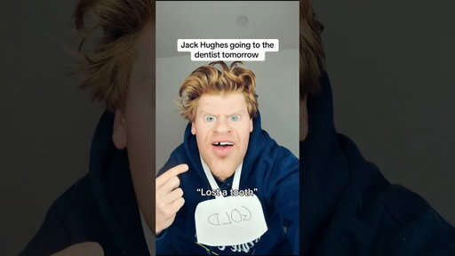 Jack Hughes going to the dentist tomorrow