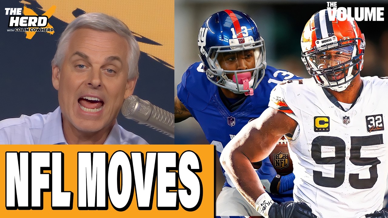 TRADE REACTION: Myles Garrett to Rams, OBJ to Giants + RIGHT-WRONG | Colin Cowherd: THE HERD NFL