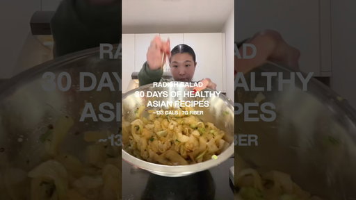 30 DAYS OF HEALTHY ASIAN RECIPES | RADISH SALAD