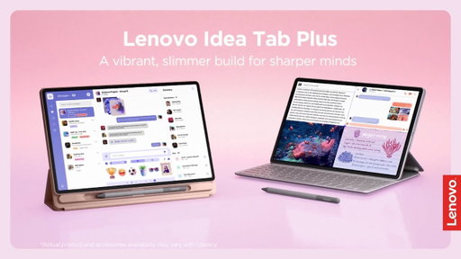 Lenovo Idea Tab Plus - A Vibrant, Slimmer Build for Sharper Minds