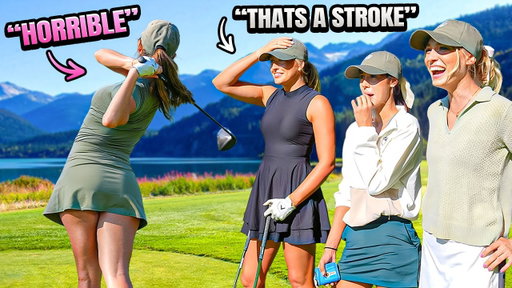 Every Negative Word Adds a Stroke!? | Golf Girl Games 2v2 Challenge