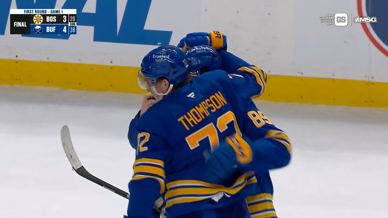 The drought is OVER! The Buffalo Sabres have their first playoff win in 15 YEARS!