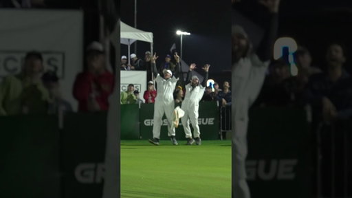 Unpacking a championship putt #golf #nightgolf #shorts #grassleague