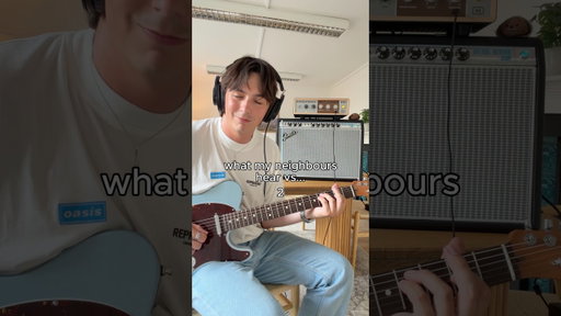 How to play guitar without annoying your neighbours 👀🎸 #guitarriffs #oxbox #fenderamps #guitaramp
