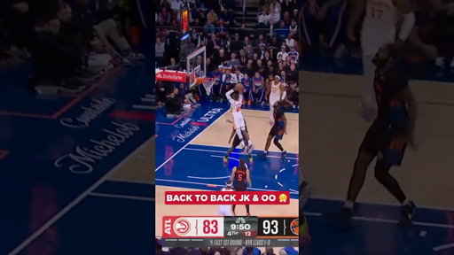 Kuminga was flying 🤯 #atlantahawks #nba #playoffs