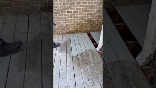 Dream House Deck Renovation Part 2! | Pressure Washing The Deck!
