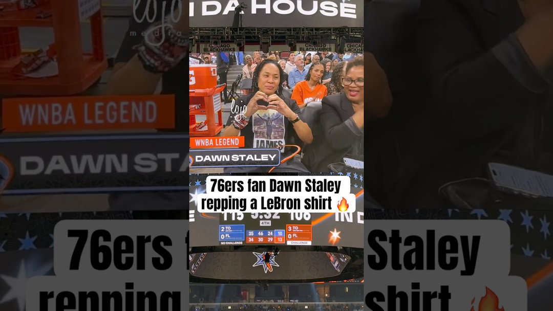 Coach Staley is fired up to see LeBron in Philly 👏