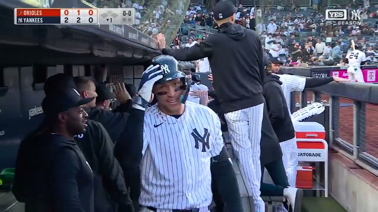 A JUDGIAN BLAST! 💥 Aaron Judge crushes a two-run home run in the bottom of the 1st inning! 🫡