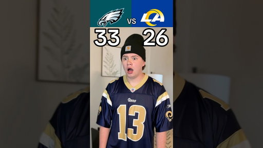 EAGLES VS RAMS RECAP😱🤣🏈 #nfl #football #eagles #rams #skit #funny