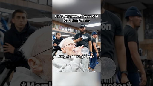 Unc caught 99 year old drinking water #shorts
