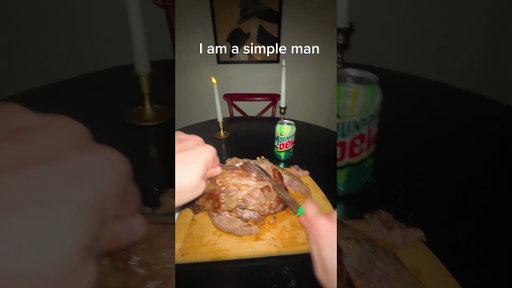 Who else had this exact same dinner last night #steak #MountainDew #cooking