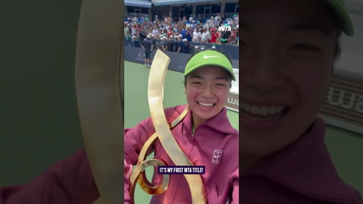 HOLDING TIGHT TO YOU 🏆💚| #WTA #MubadalaDCOpen #AlexEala