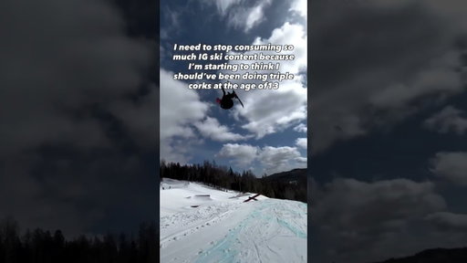 13 years old doing triple corks 🤯⛷️