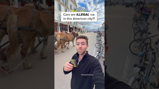 This is the ONLY city in America that’s completely car-free🤯 thanks @venmo Debit Card #VenmoPartner
