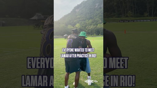 Lamar Jackson is a star in Brazil. #ravens #nfl #football