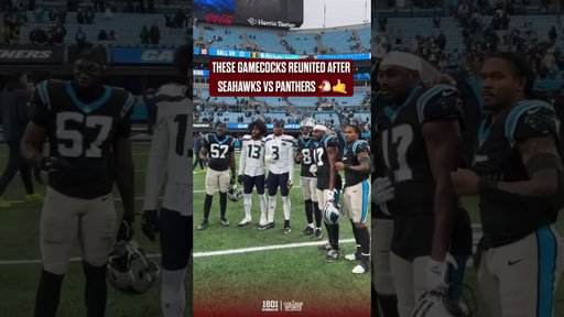 Former Gamecock STARS from the panthers and seahawks got together after today's game 🙌