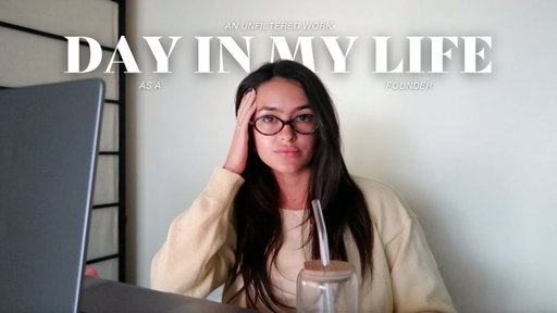 an UNFILTERED day in the life of a startup founder 💼☕️📈 balancing content and entrepreneurship