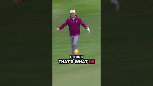 Why is he running?! #funny #golf