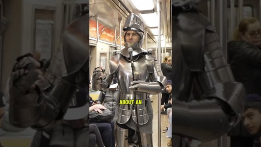 A Knight does stand up in the subway in NYC.