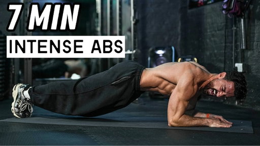 7 Min INTENSE ABS Workout | No Equipment | Rowan Row