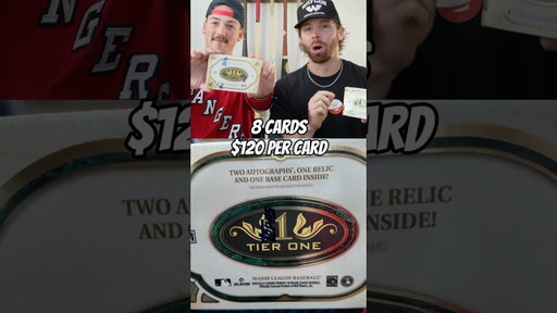 Opening $960 of Topps Tier One Baseball...