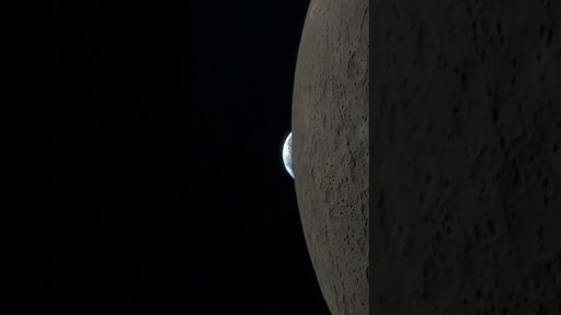 Artemis II Watches Earth Set Behind the Moon