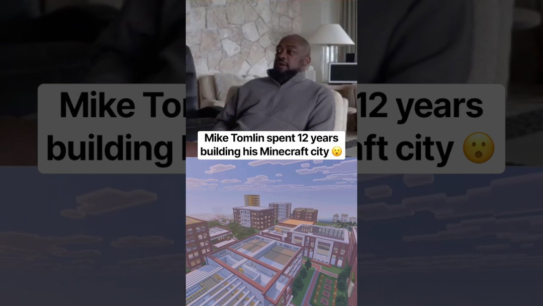 Mike Tomlin's Minecraft city is epic 🔥