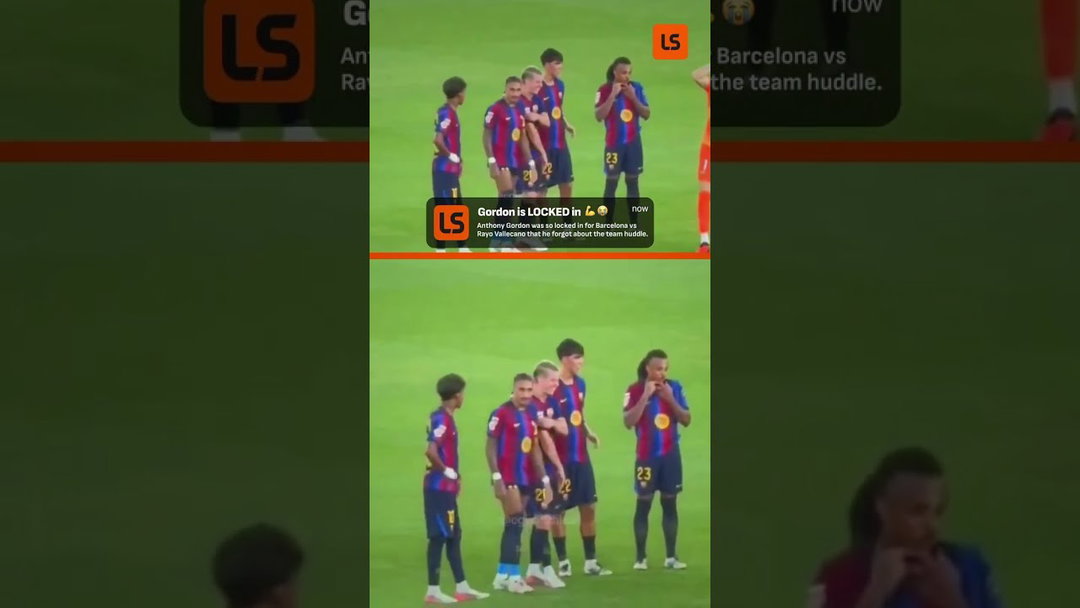 Anthony Gordon FORGETS About Barcelona's Team Talk 😭