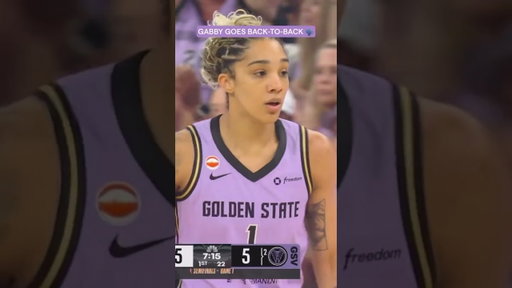 BACK-TO-BACK FOR GABBY!💥 #goldenstatevalkyries #wnba #shorts