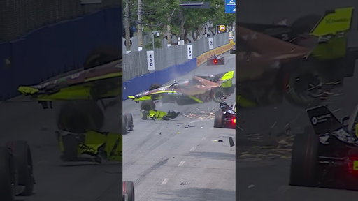 TERRIFYING crash sends Pepe Martí into the AIR 😱 | #FormulaE #Shorts
