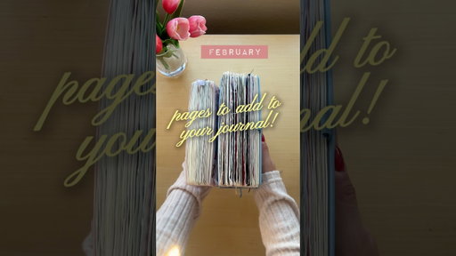 February journal page ideas 💘 #journaling #journalprompts
