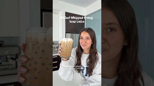 Salted Whipped Honey Iced Latte
