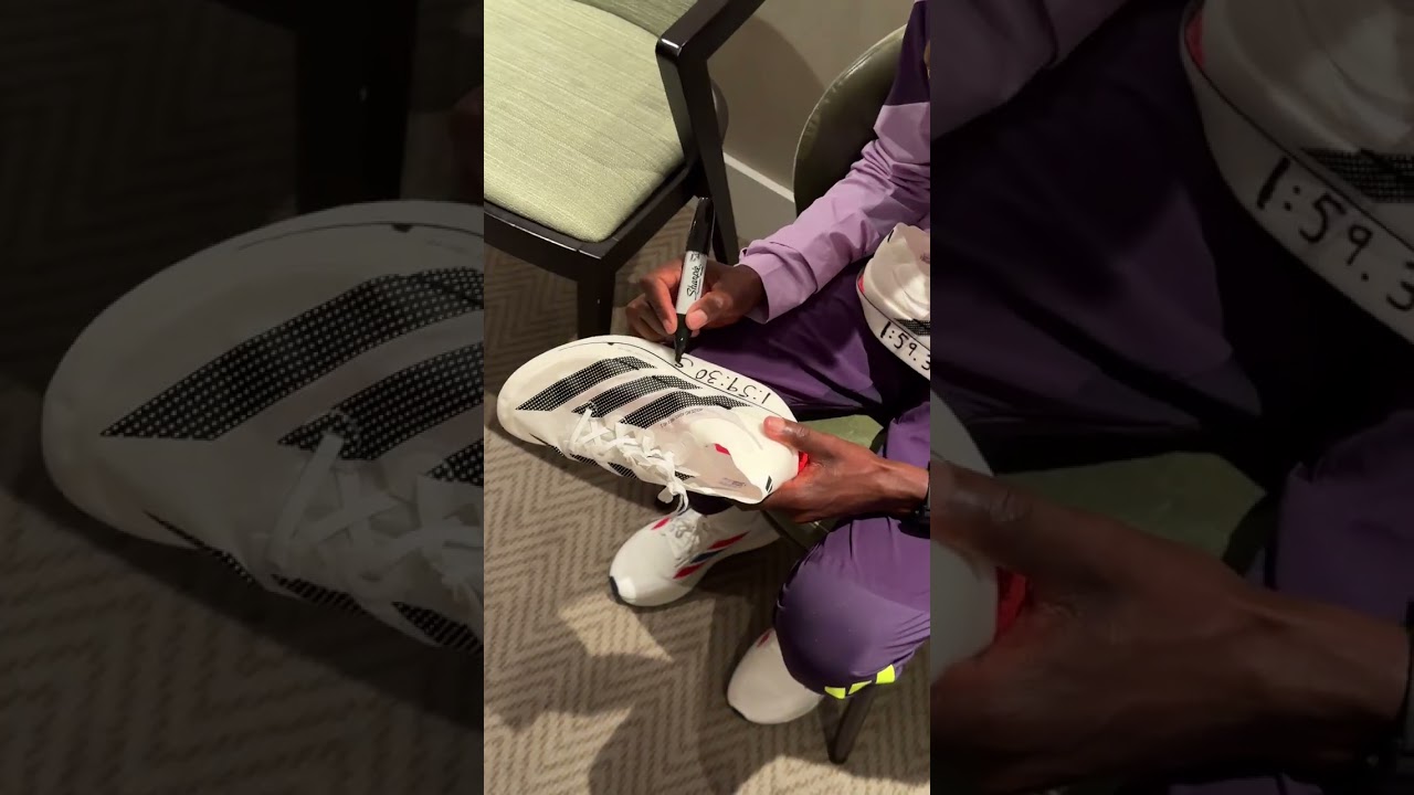 just Sabastian Sawe and his SUB 2 World Record Adizero Adios Pro Evo 3 😍💨💫 #adidas #running
