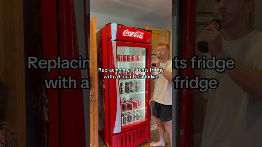 Replacing My Parents Fridge With A Coca Cola Fridge