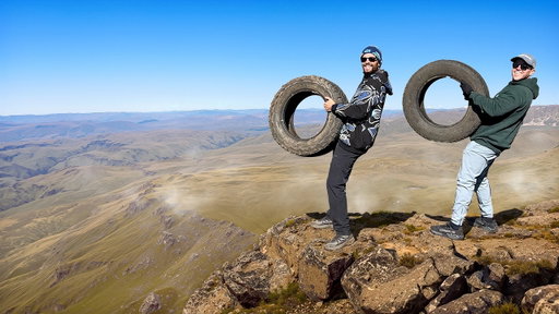 Tires Vs Mountain! Closest To The Pin Wins