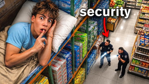 I SECRETLY Lived in a Grocery Store
