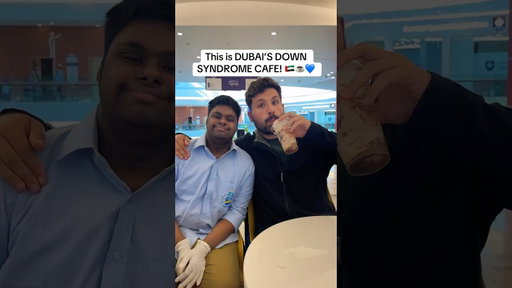 THIS IS DUBAI’S DOWN SYNDROME CAFE! 🇦🇪 #travel #uae #dubai #downsyndrome #travelblogger #viral