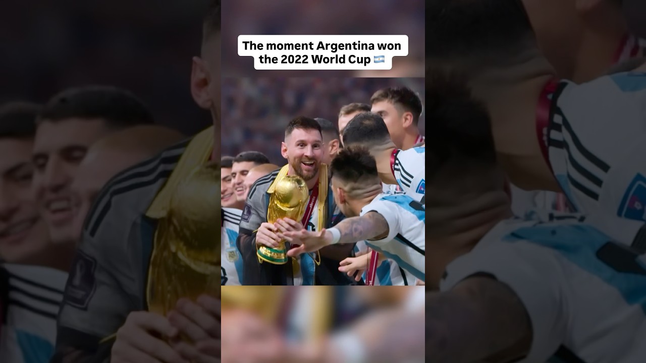 The moment Lionel Messi and Argentina won the 2022 FIFA World Cup 🇦🇷🐐 #messi #worldcup #soccer