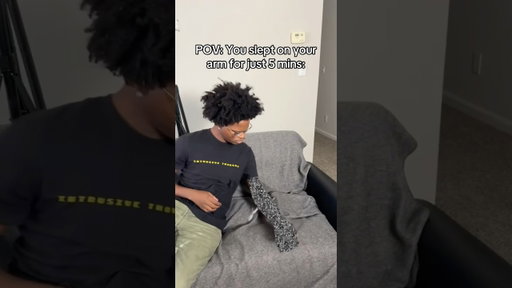 POV: You slept on your arm for just 5 mins🤨 #shorts #mustwatch