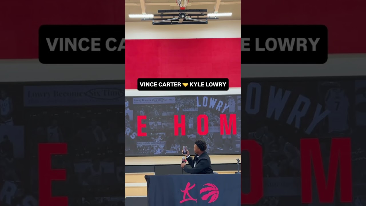 One legend to another: Vince Carter ❤️ Kyle Lowry.