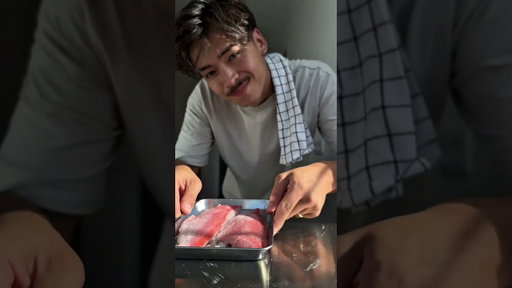 Sashimi, gochujang dip!