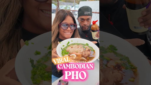 TRYING CAMBODIAN PHO for the first time in Atlanta | Food Review #atlanta #shorts #reviews