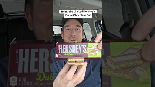Hershey's has a limited edition Dubai Chocolate Bar?! Let's try it and I'll tell you how to get one!
