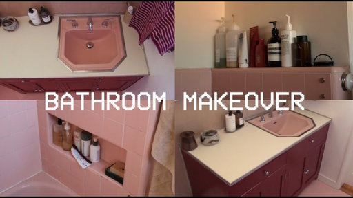 BUDGET BATHROOM MAKEOVER! diy projects, painting the vanity & more
