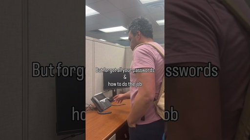How do you do this job again? And what are my passwords? #overworked #funny #corporatememes ￼