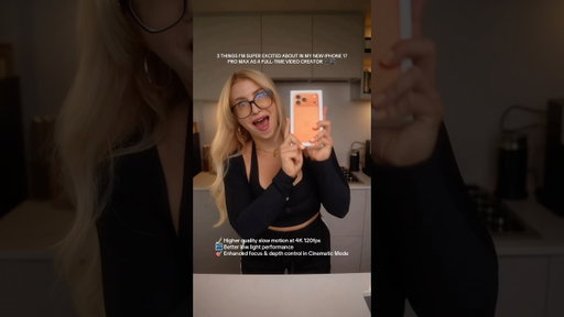 3 things I’m most excited about in my new iPhone 17 as a full-time video creator #iphone17pro