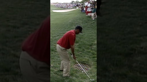 Tiger's "grate" escape at the ‘97 Byron Nelson.