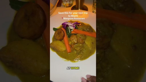 Must visit Miami restaurant: Mangrove. Tasty Caribbean food #miamidining #miamifoodie #miamieats