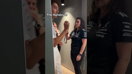 Your pass is never safe around Kimi 🤣 #mercedesf1 #f1shorts #kimiantonelli #georgerussell