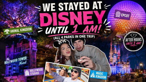 We stayed at Disney until 1 AM! (All 4 Parks in one trip!)